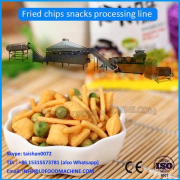 800-1000kg/h Pizza Rolls/Crispy Shell Processing Line/ Fried Snack Food Wheat Flour Bugles Chips Making Machine