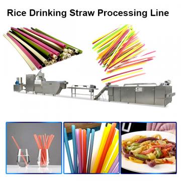 Single Screw Extruder Full Automatic Rice Straw Pasta Straw Making Machine in Korea