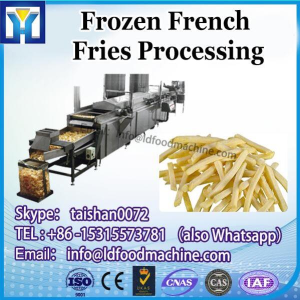 100kg/h snack machine semi automatic frozen fried potatoes processing plant/ french fries production line #1 image