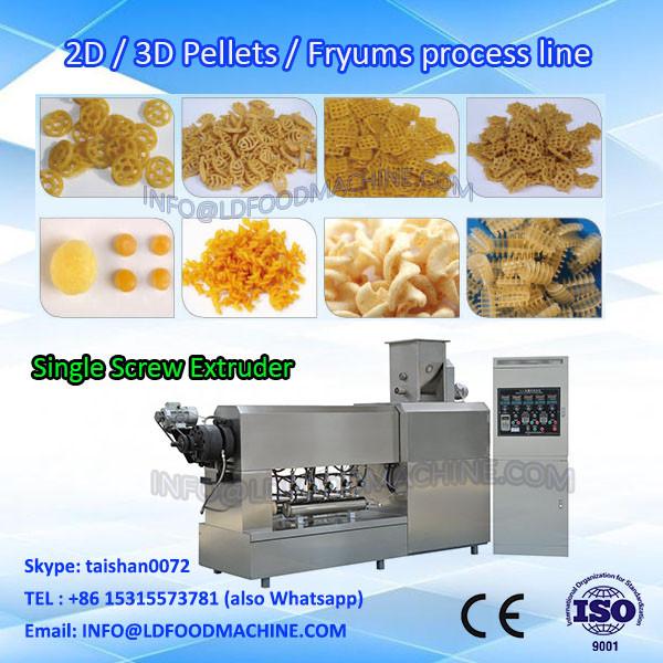  China supplier Potato chips 3d snack pellets making machine /3d pellet food extruder machinery/snacks food #1 image