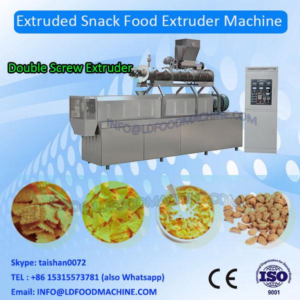 Double screw extruded pellets fried snack food papad fryum making machine/production line/manufacturing equipment #1 image